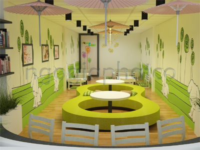 Thiết kế - Thi công nội ngoại thất hoàn thiện quán kem Yogurteen 3