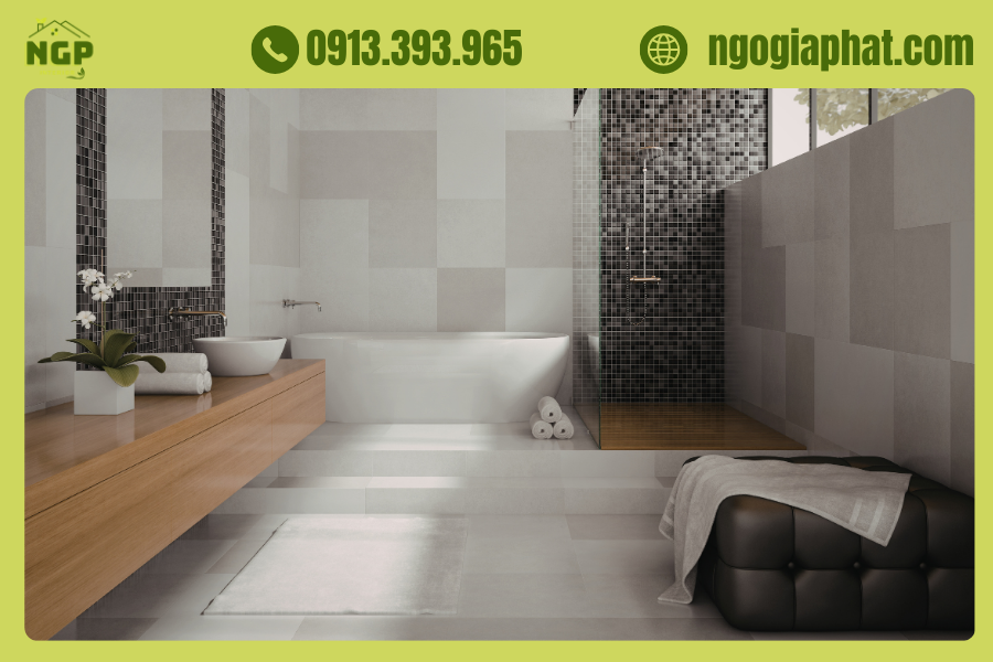 20+ Mẫu Phòng Tắm Sang Trọng Với Kệ Gỗ Đẹp Ngất Ngây 2 Mẫu Phòng Tắm