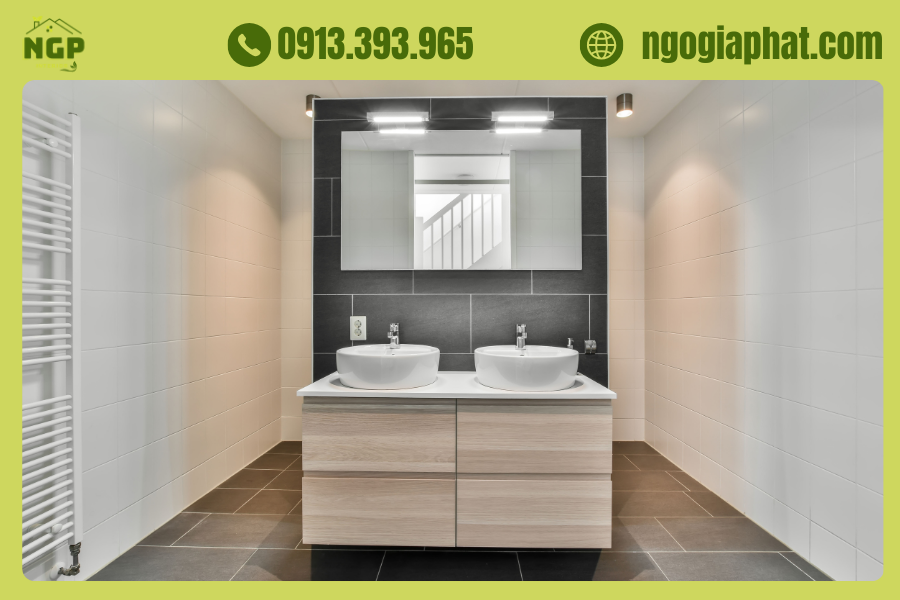 20+ Mẫu Phòng Tắm Sang Trọng Với Kệ Gỗ Đẹp Ngất Ngây 6 Mẫu Phòng Tắm
