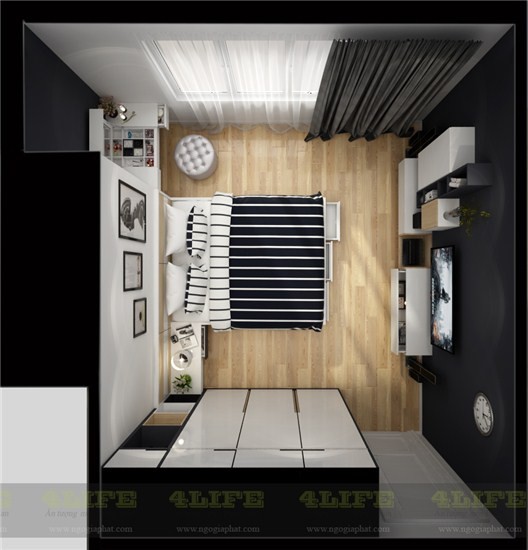 Mau Thiet Ke Can Ho 2 Phong Ngu Phong Ngu Master 02