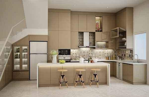 Lựa chọn tủ bếp acrylic có bền không