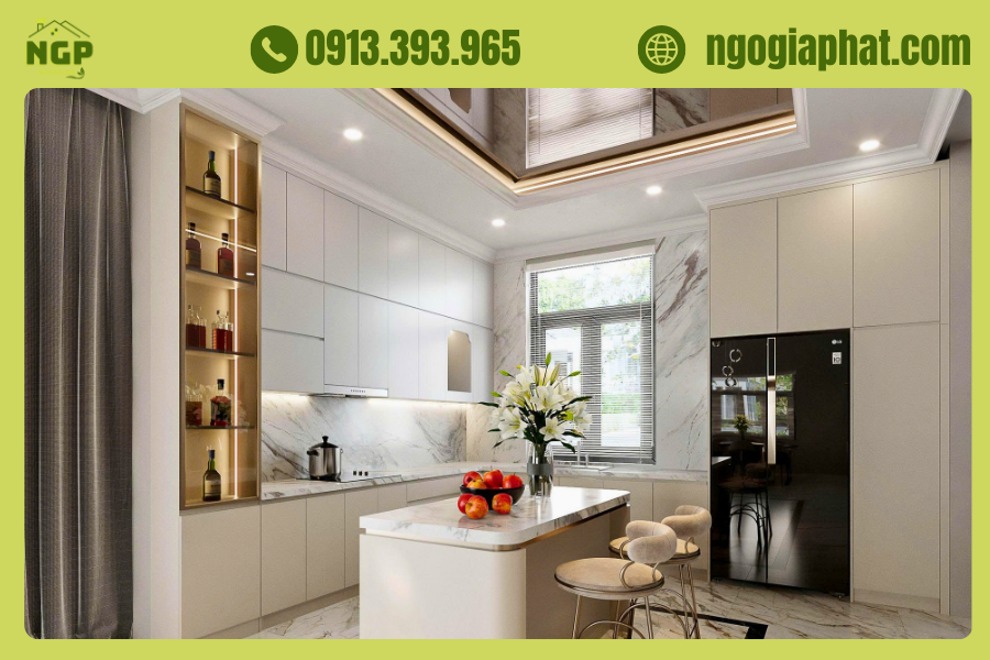 báo giá tủ bếp gỗ