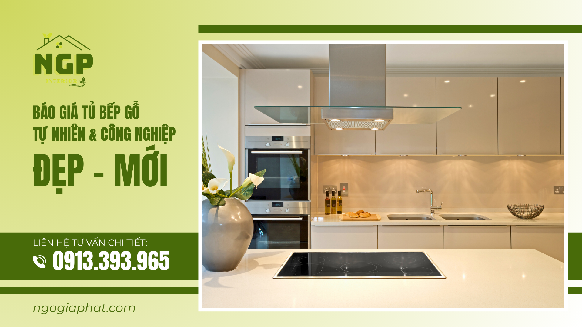 Báo Giá Tủ Bếp Gỗ Tự Nhiên & Công Nghiệp Đẹp, Mới Nhất 2026