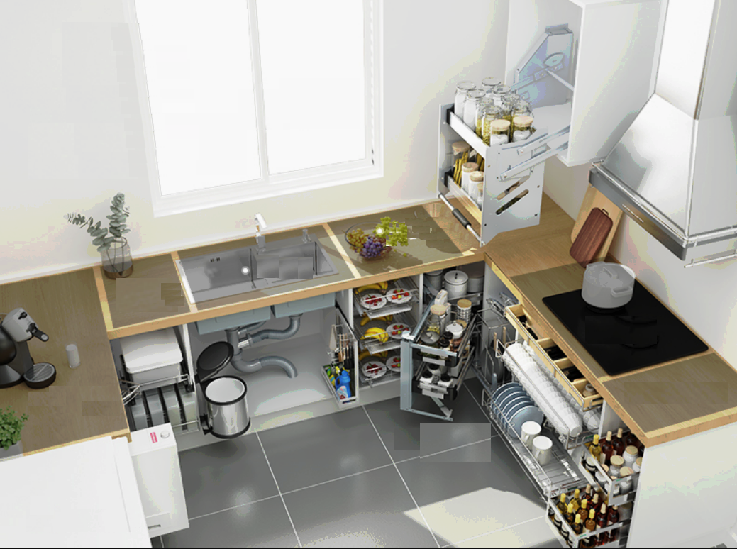 Thiết kế bên trong tủ bếp như thế nào cho thật khoa học, hợp lí để giúp căn bếp luôn ngăn nắp.