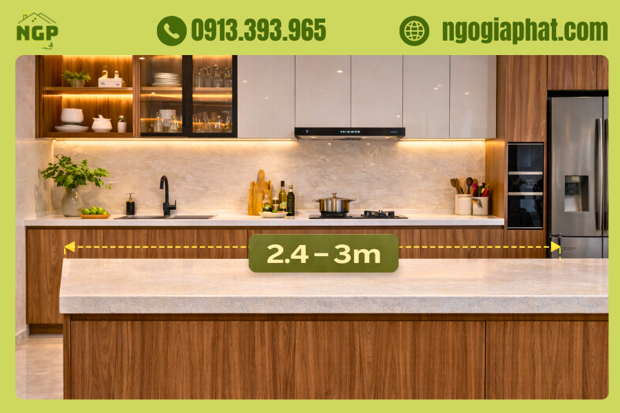Kích Thước Bàn Bếp Chuẩn Cho Người Việt: Bí Quyết Nấu Nướng Không Mỏi 4 Kích Thước Bàn Bếp