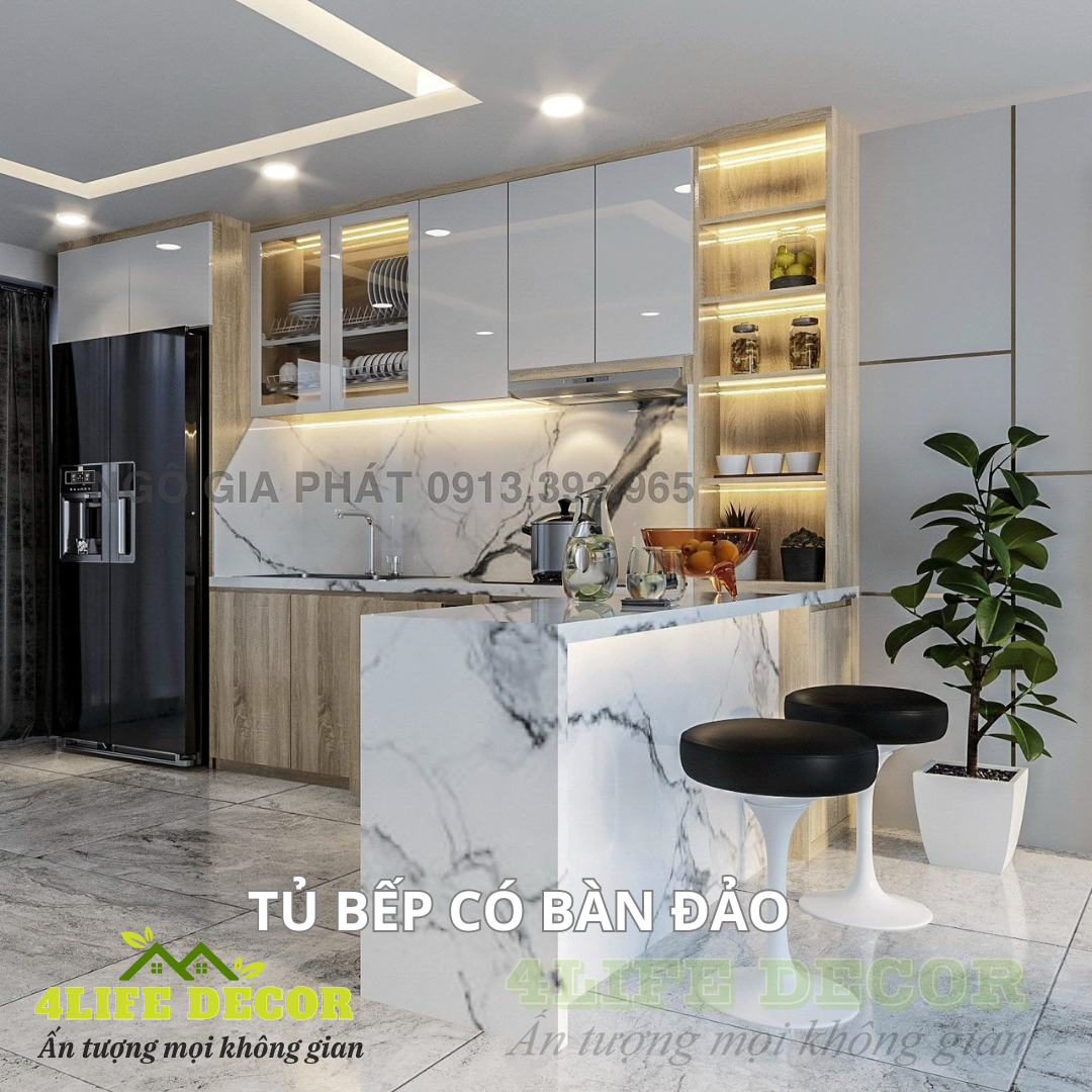 Thi công tủ bếp giá tốt