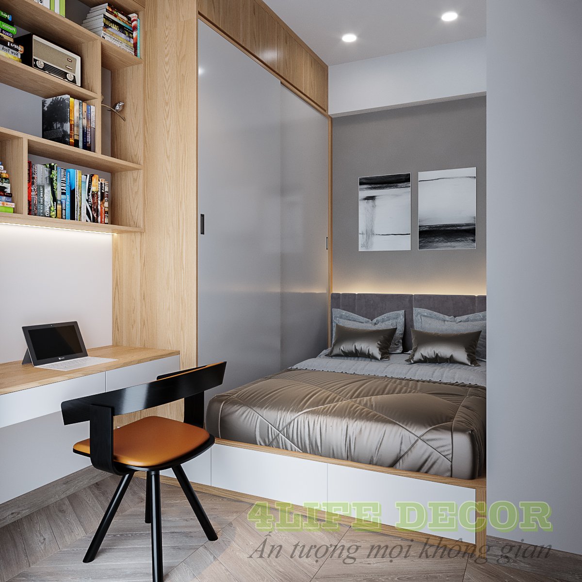 Thiết kế thi công nội thất nhà phố