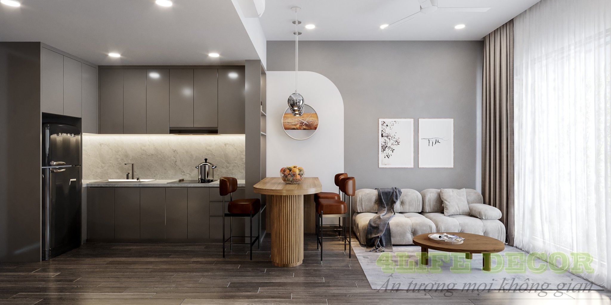 Thiết kế thi công nội thất nhà phố