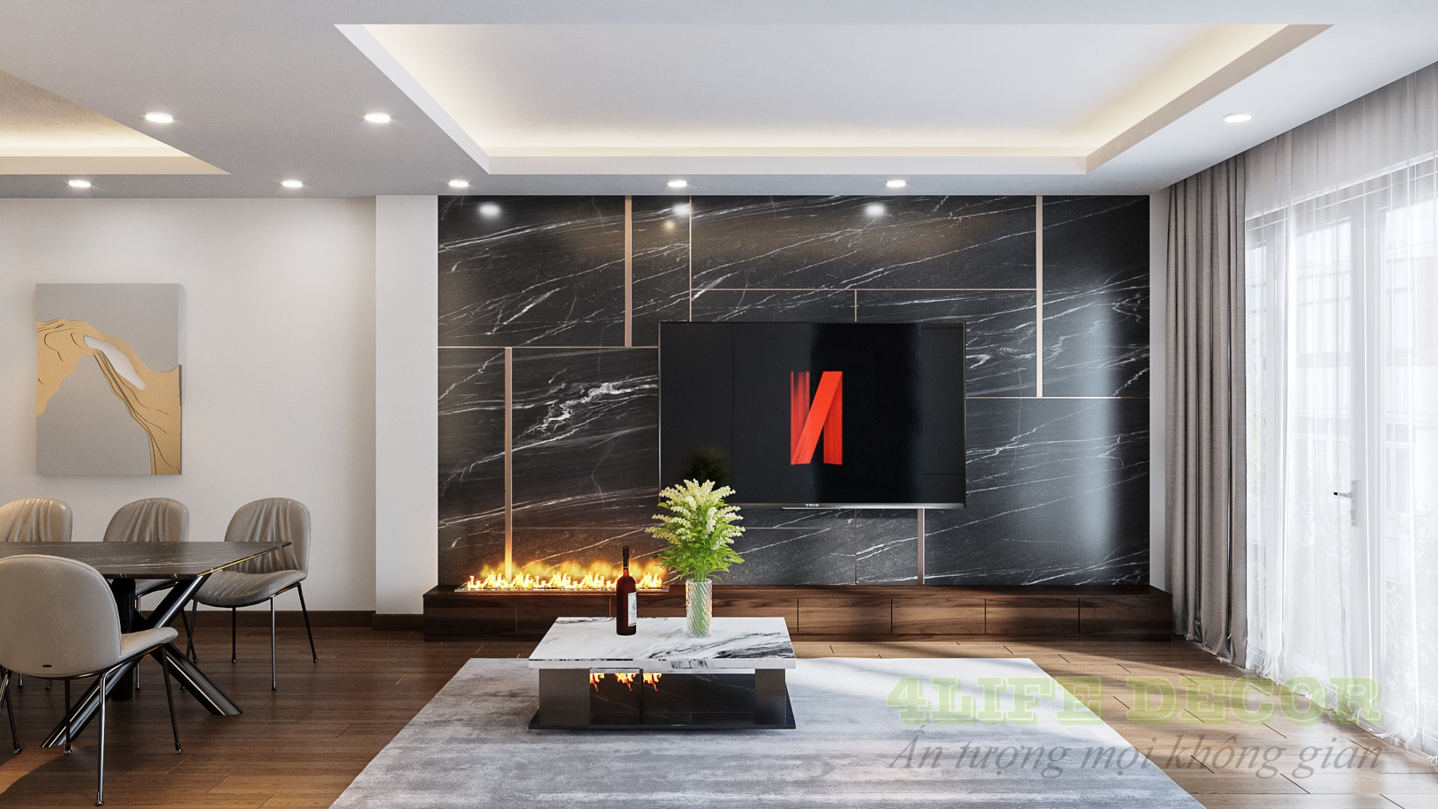 Thiết kế thi công nội thất nhà phố