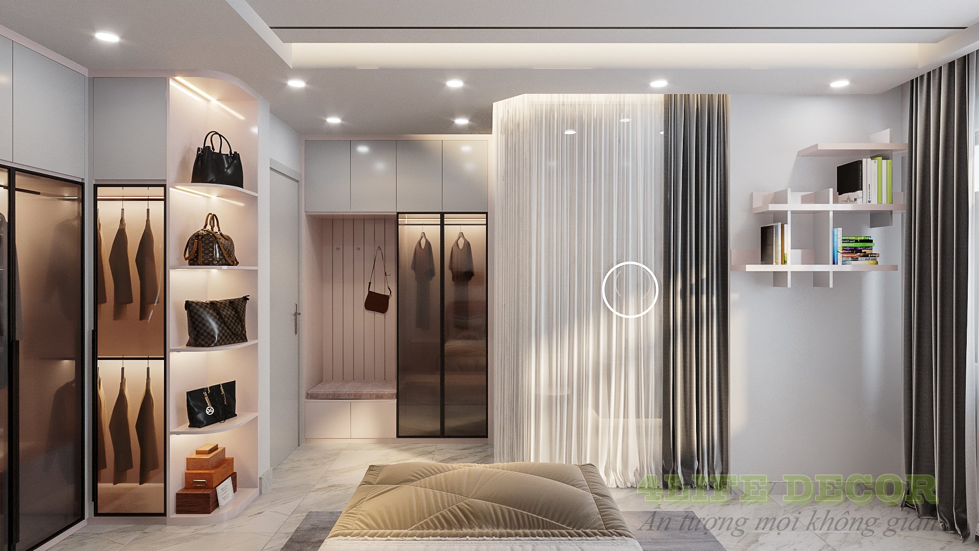 Thiết kế nội thất 2 phòng ngủ