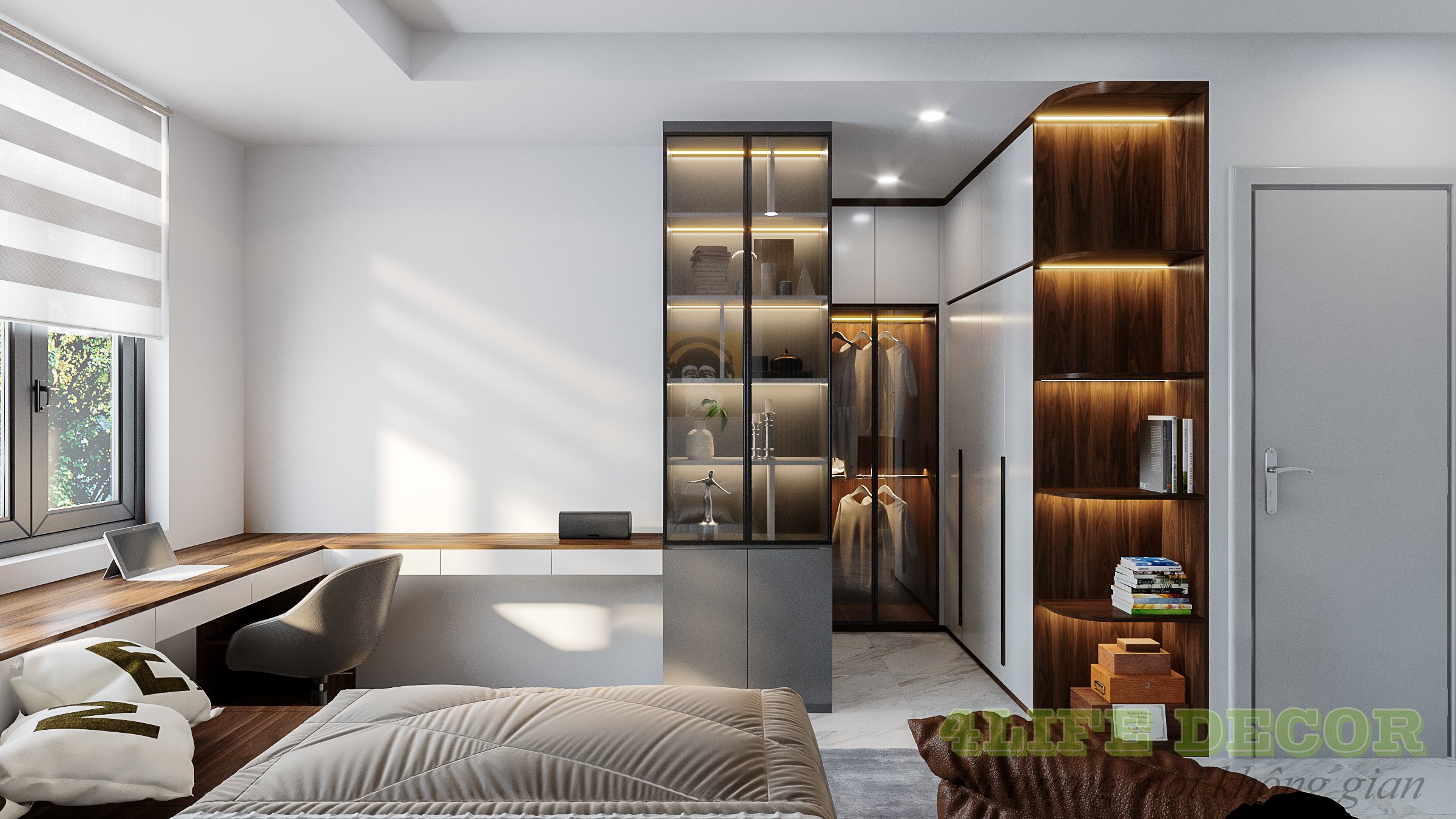 Thiết kế nội thất 2 phòng ngủ