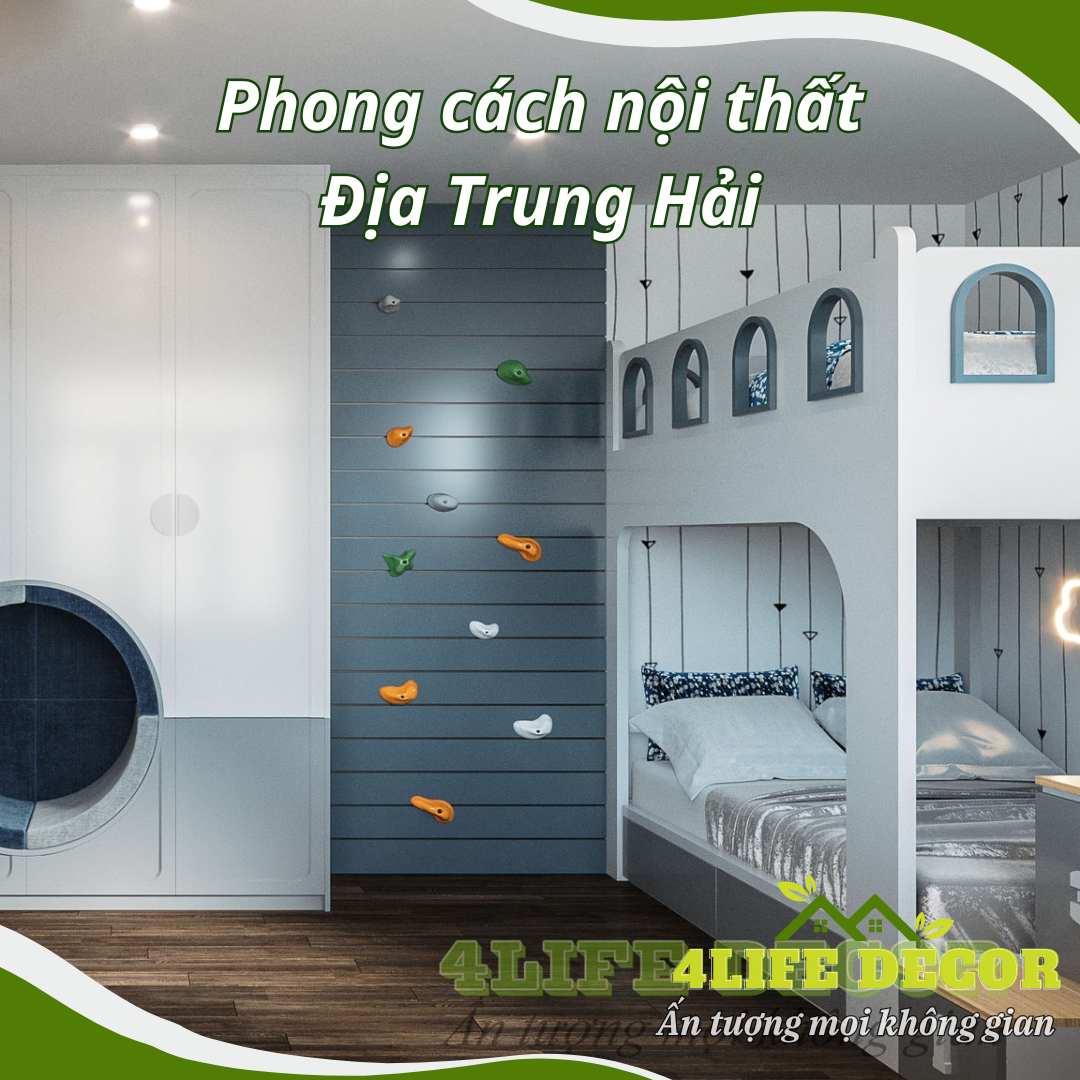Phong cách thiết kế nội thất Địa Trung Hải