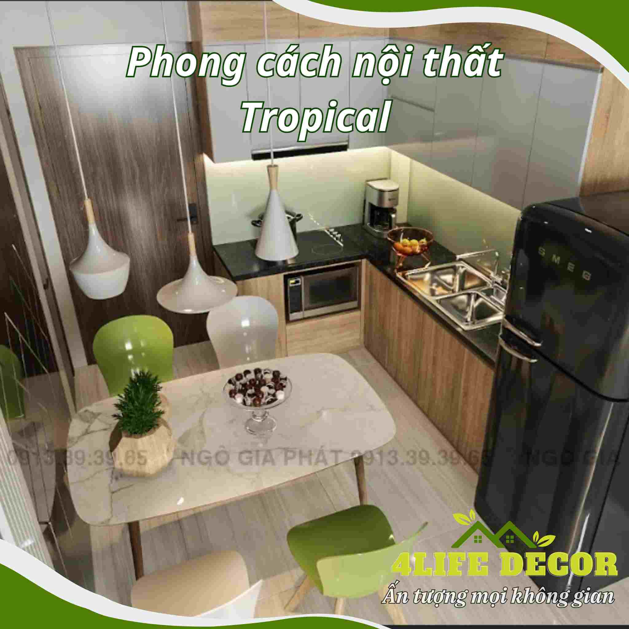 Phong cách thiết kế nội thất Tropical 02