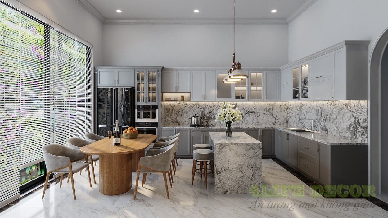 Tủ bếp Picomat đẹp, sang trọng 01