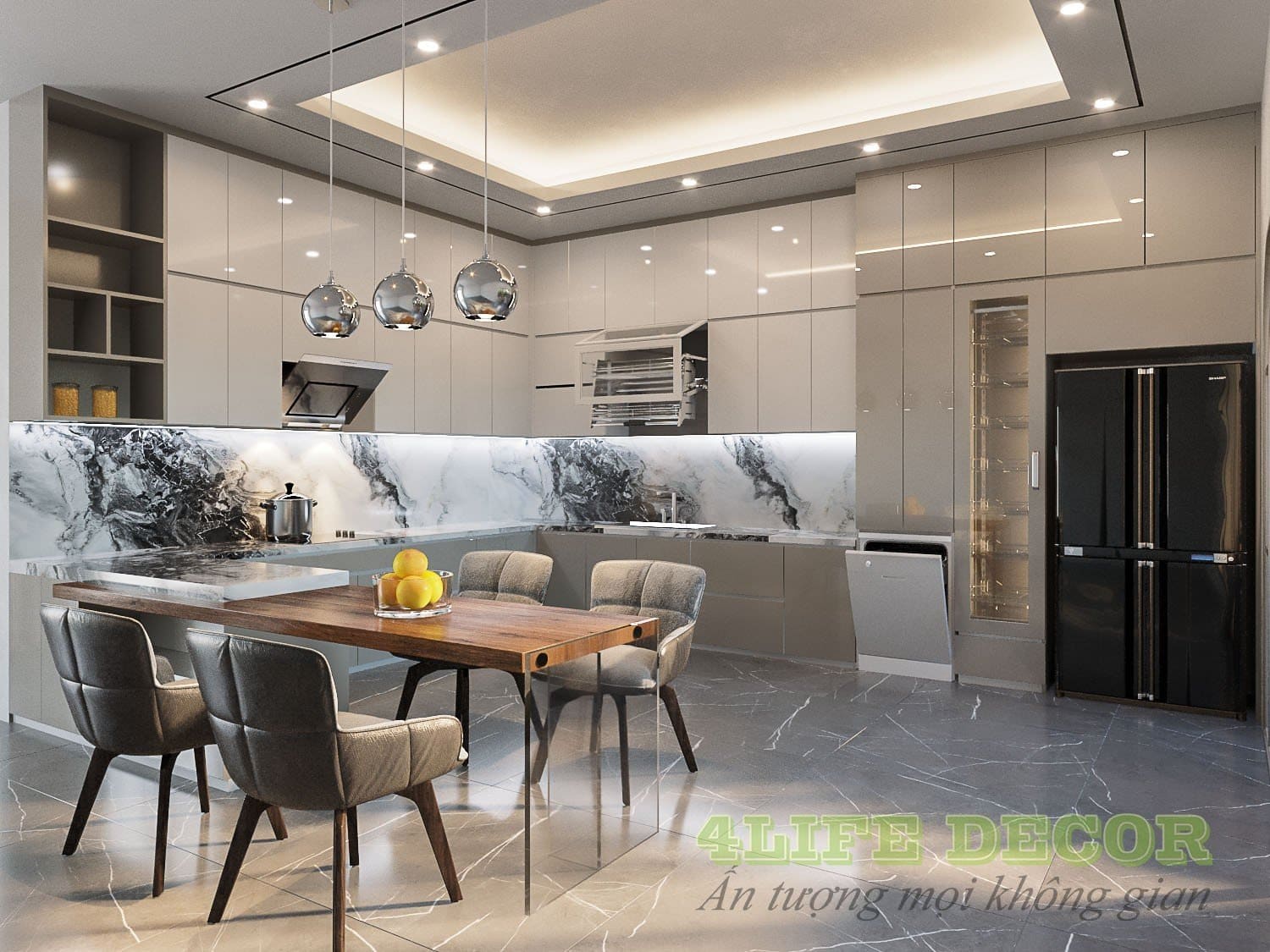 Mẫu bàn ăn thông minh