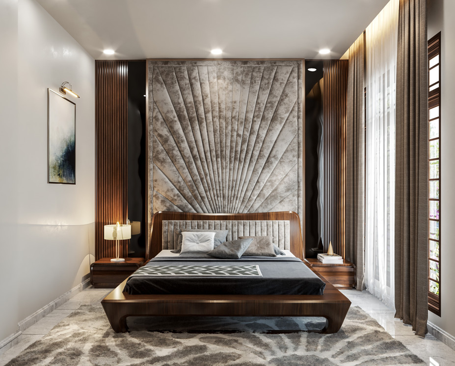 Mẫu thi công nội thất phòng ngủ dành cho ông bà 02