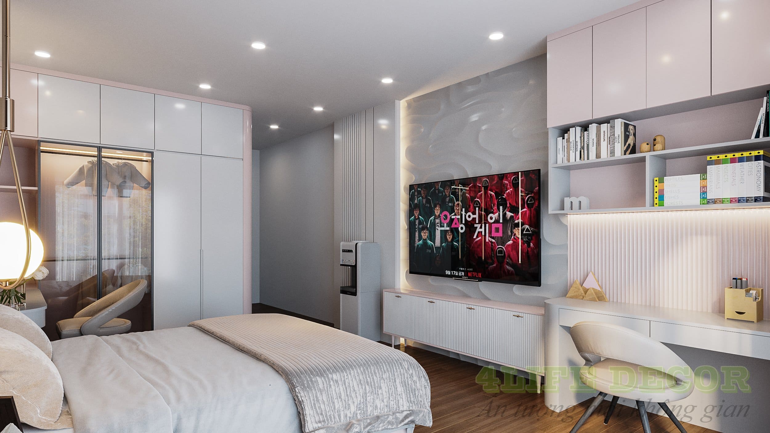 Mẫu thi công nội thất phòng ngủ cho bé