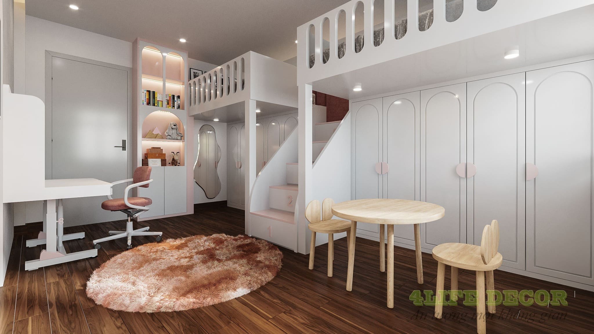 Thiết kế nội thất phòng ngủ cho bé