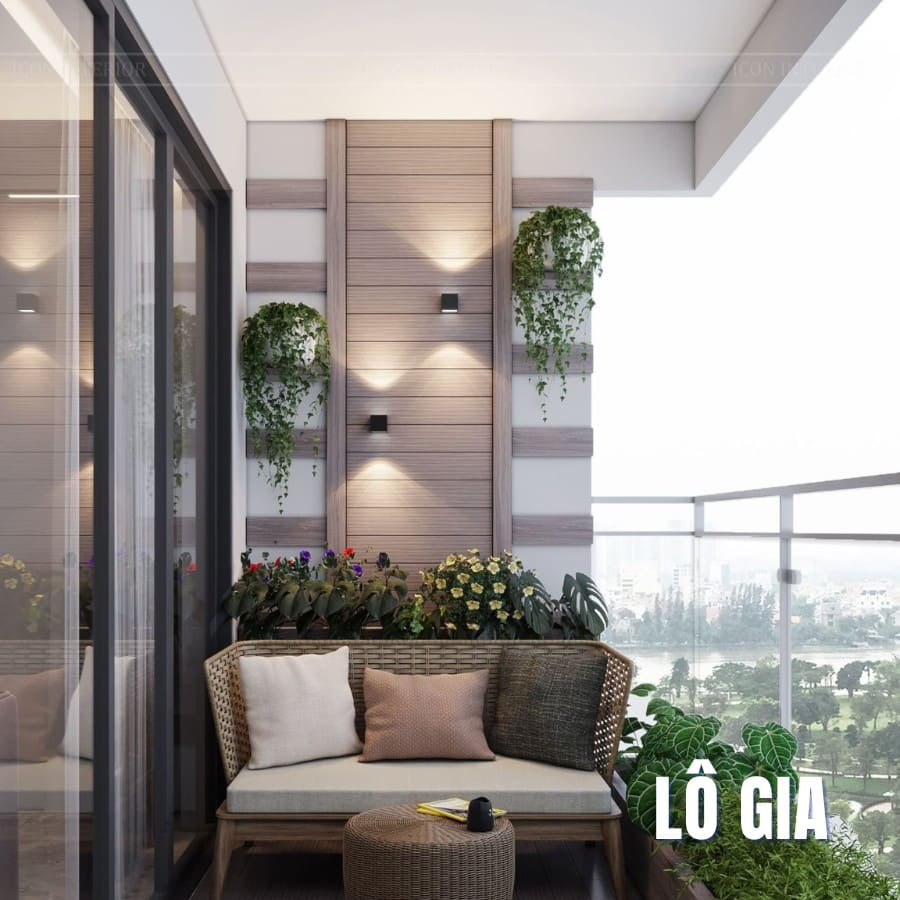 Mẫu trang trí lô gia 01