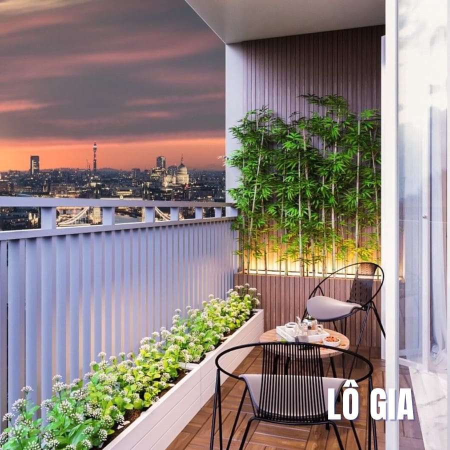 Mẫu trang trí lô gia 03