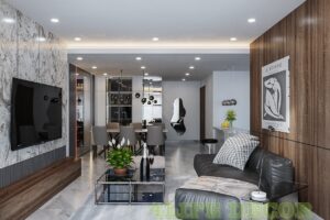 Sofa Da Phòng Khách LS023