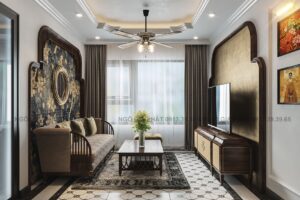 Sofa Gỗ Phòng Khách LS022