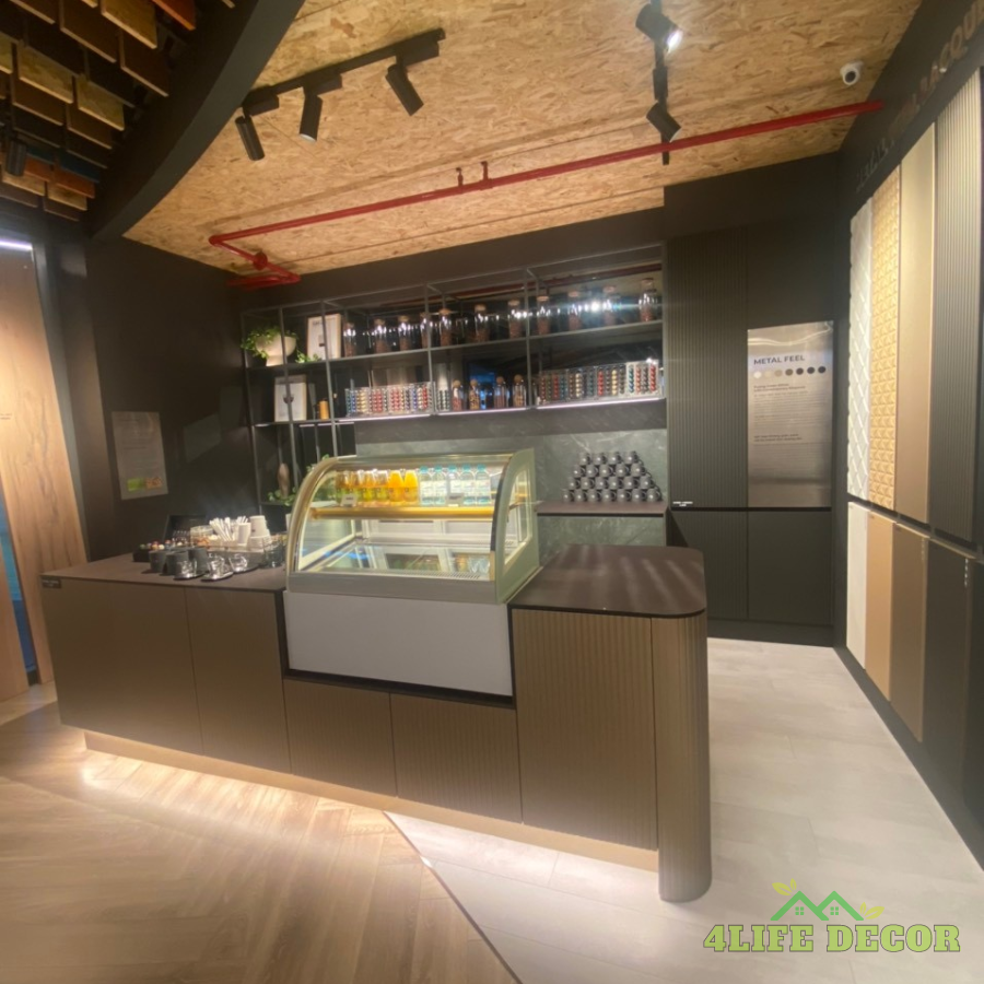 Ứng dụng vật liệu mới đẹp bắt mắt 