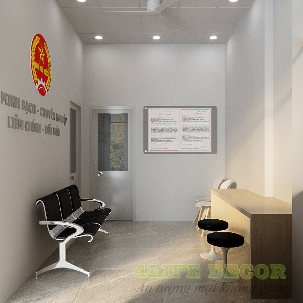 Thiết kế nội thất Chi cục Thuế phòng chờ (bản1)