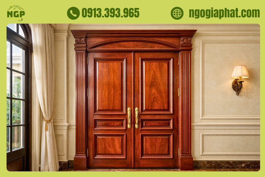 Cửa Gỗ Gõ Đỏ