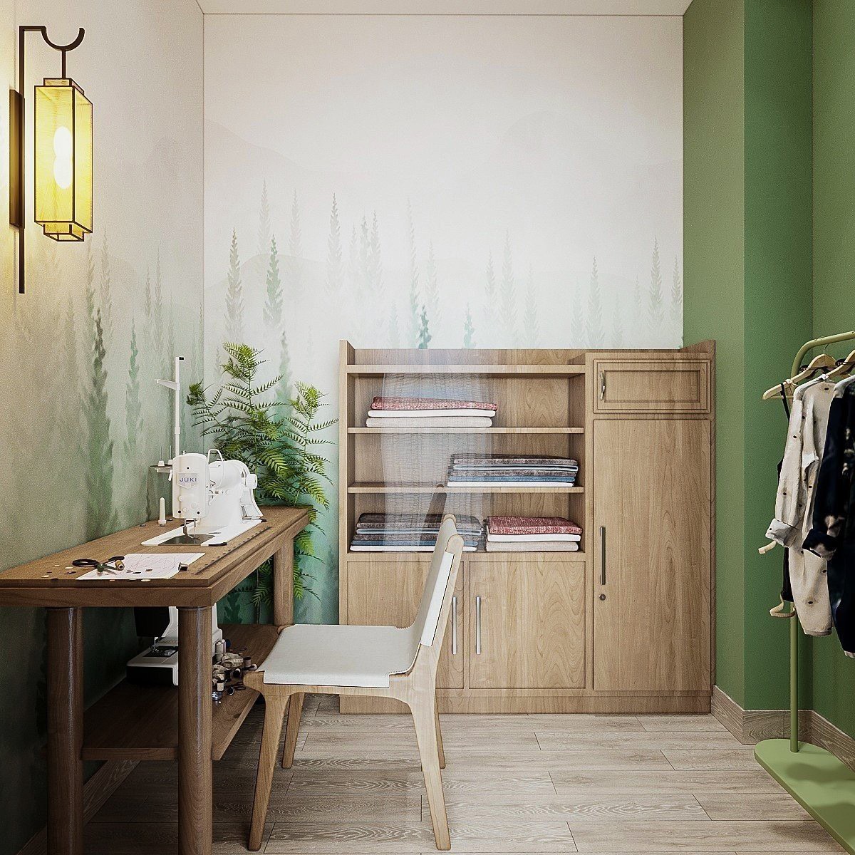 Thiết kế nội thất phòng máy may 01