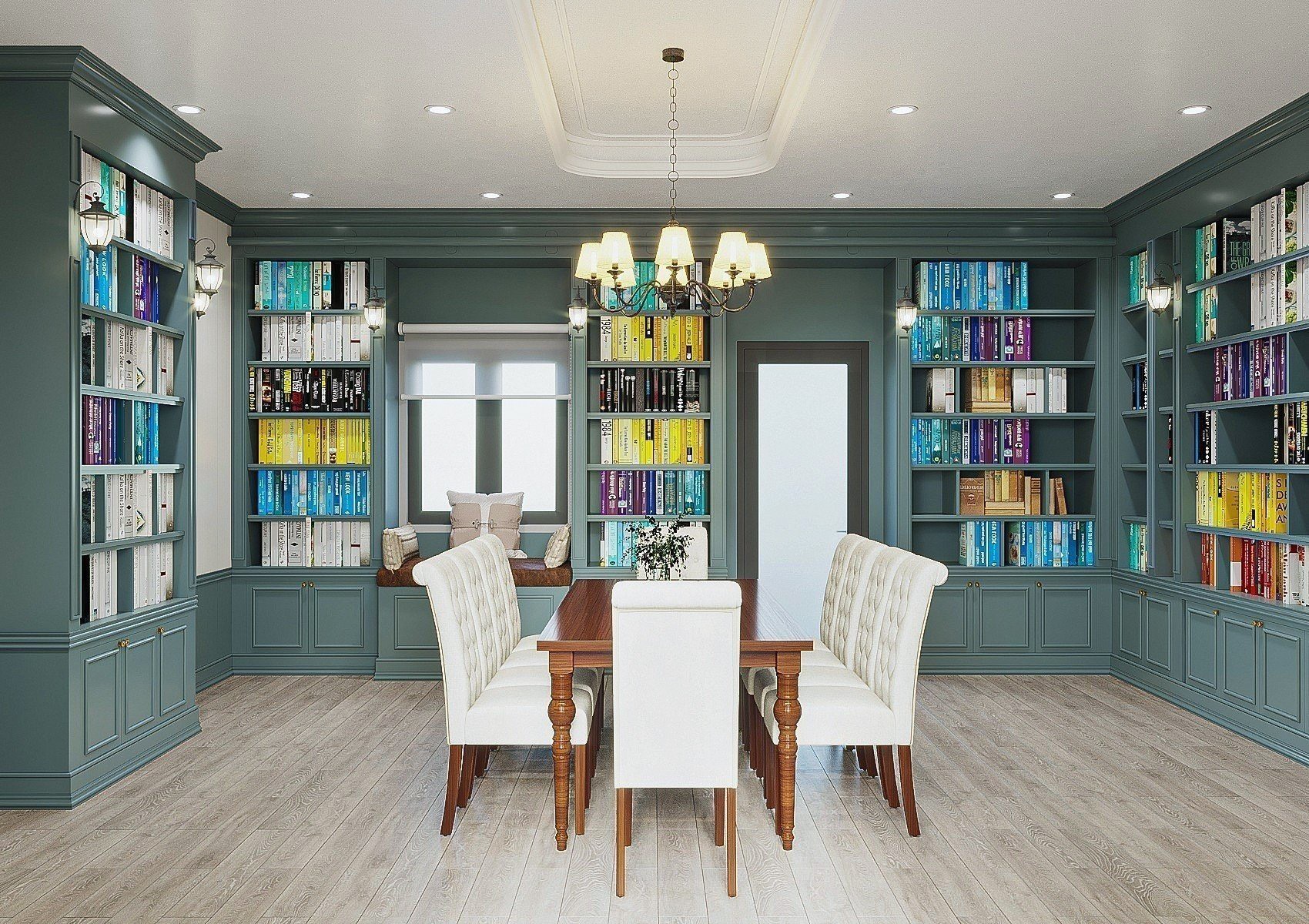 Thiết kế thư phòng đẹp bắt mắt