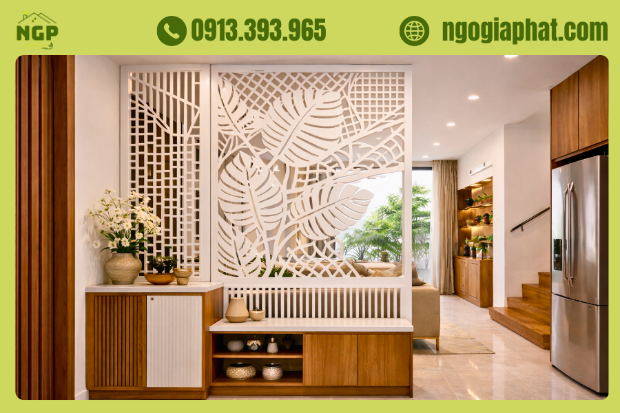 30+ Mẫu Vách Ngăn CNC, Vách Nan Gỗ Đẹp, Giá Rẻ Xu Hướng 2026 4 Vách Ngăn CNC