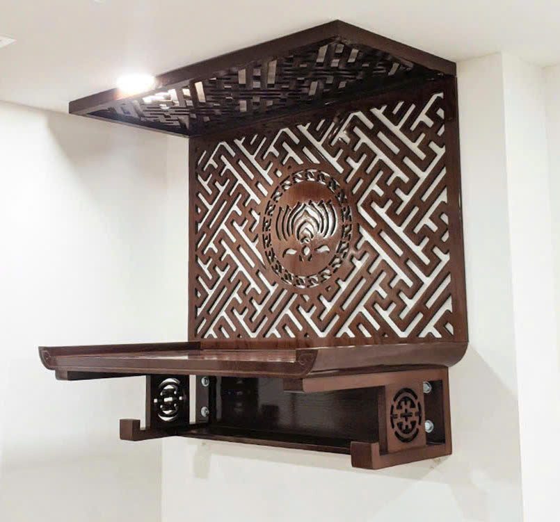 Bàn thờ treo tường hợp phong thủy