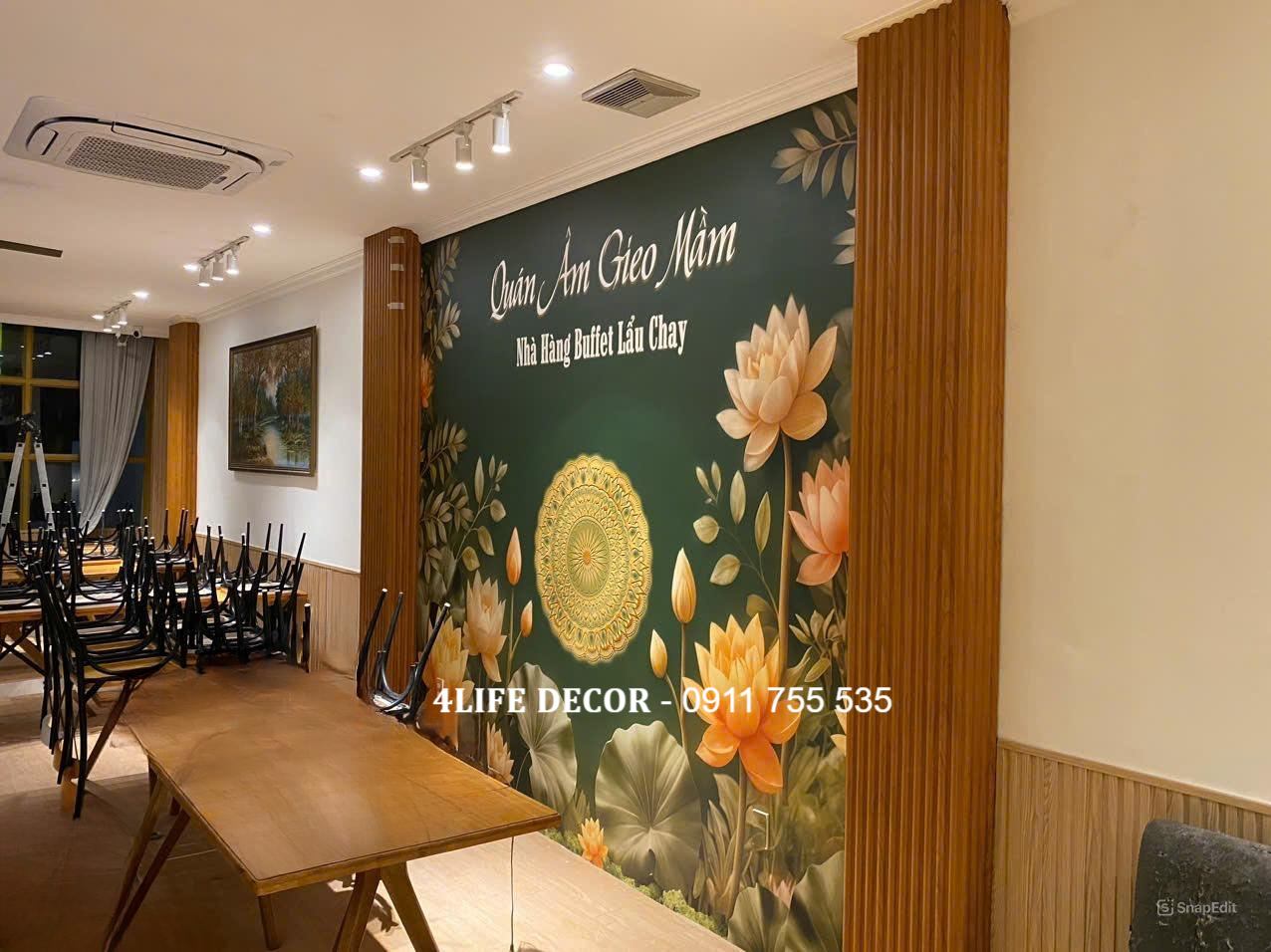 Thiết Kế Nội Thất Nhà Hàng Chay – Sự An Nhiên Giữa Lòng Phố Thị