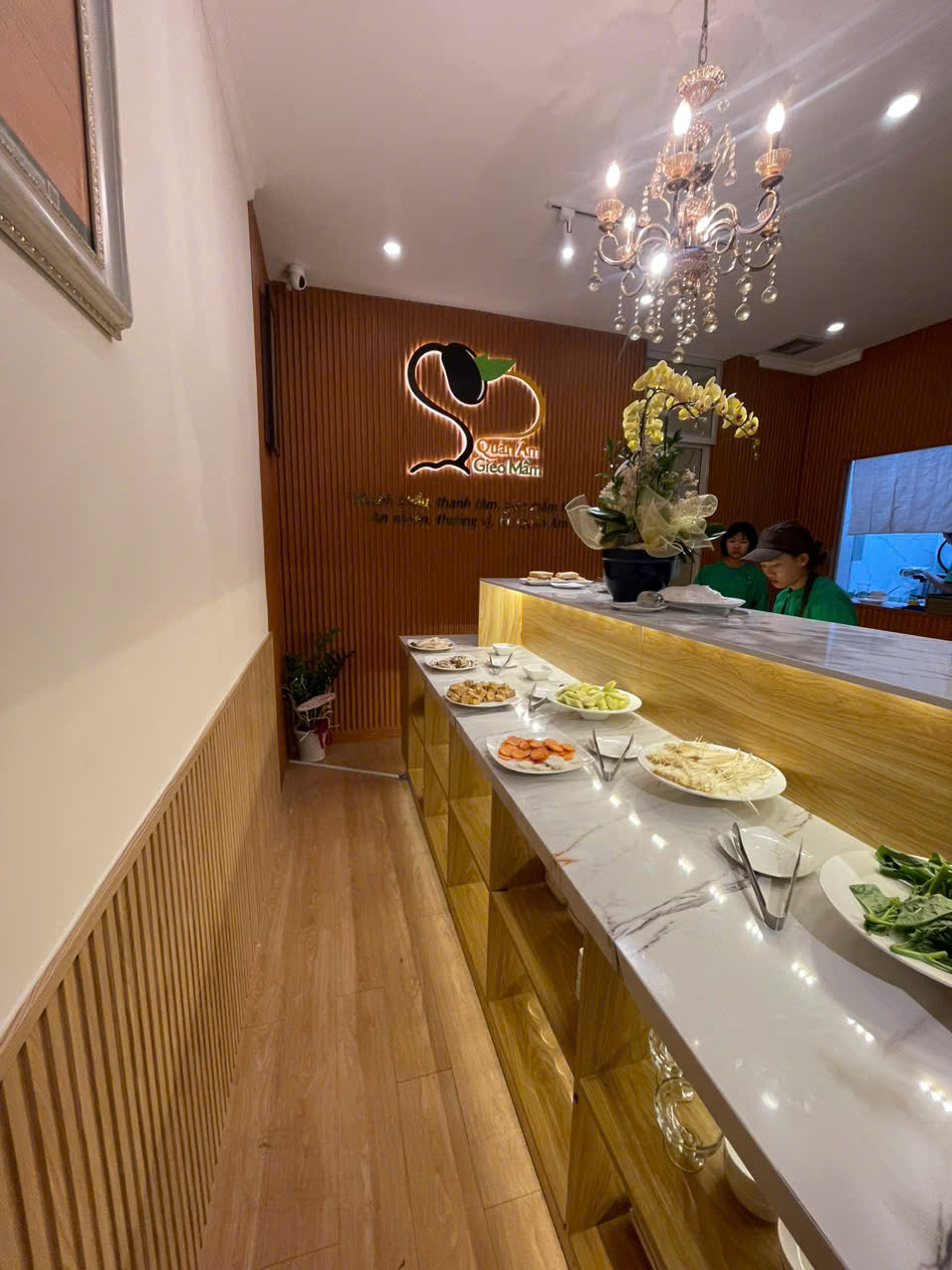 Nội thất nhà hàng chay mang đến cho bạn cảm giác bình an thưởng vị