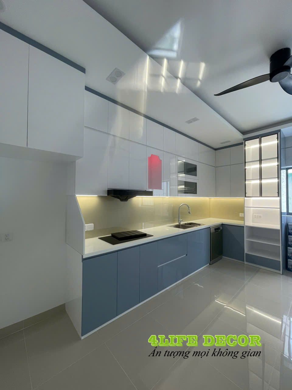 Mẫu Tủ bếp nhựa Picomat hiện đại