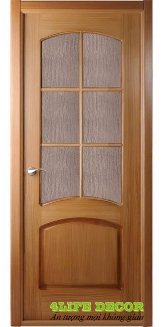 Cửa nhựa giả gỗ cổ điển