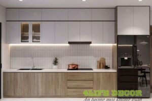 Tủ Bếp Nhựa Picomat Hiện Đại TBN003