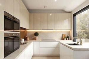 Tủ Bếp Nhựa Picomat Hiện Đại TBN002