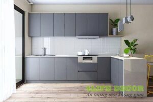 Tủ Bếp Nhựa Picomat Hiện Đại TBN009