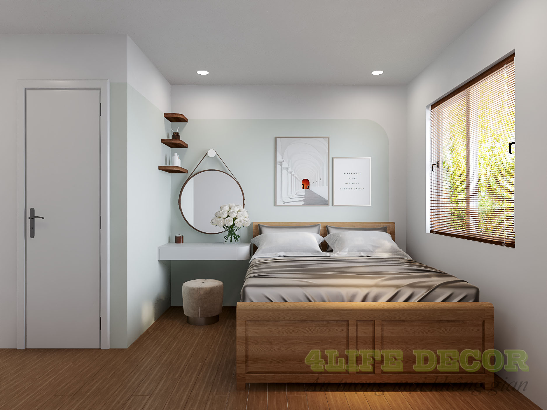 thi công nội thất căn hộ cao cấp – Phòng Master