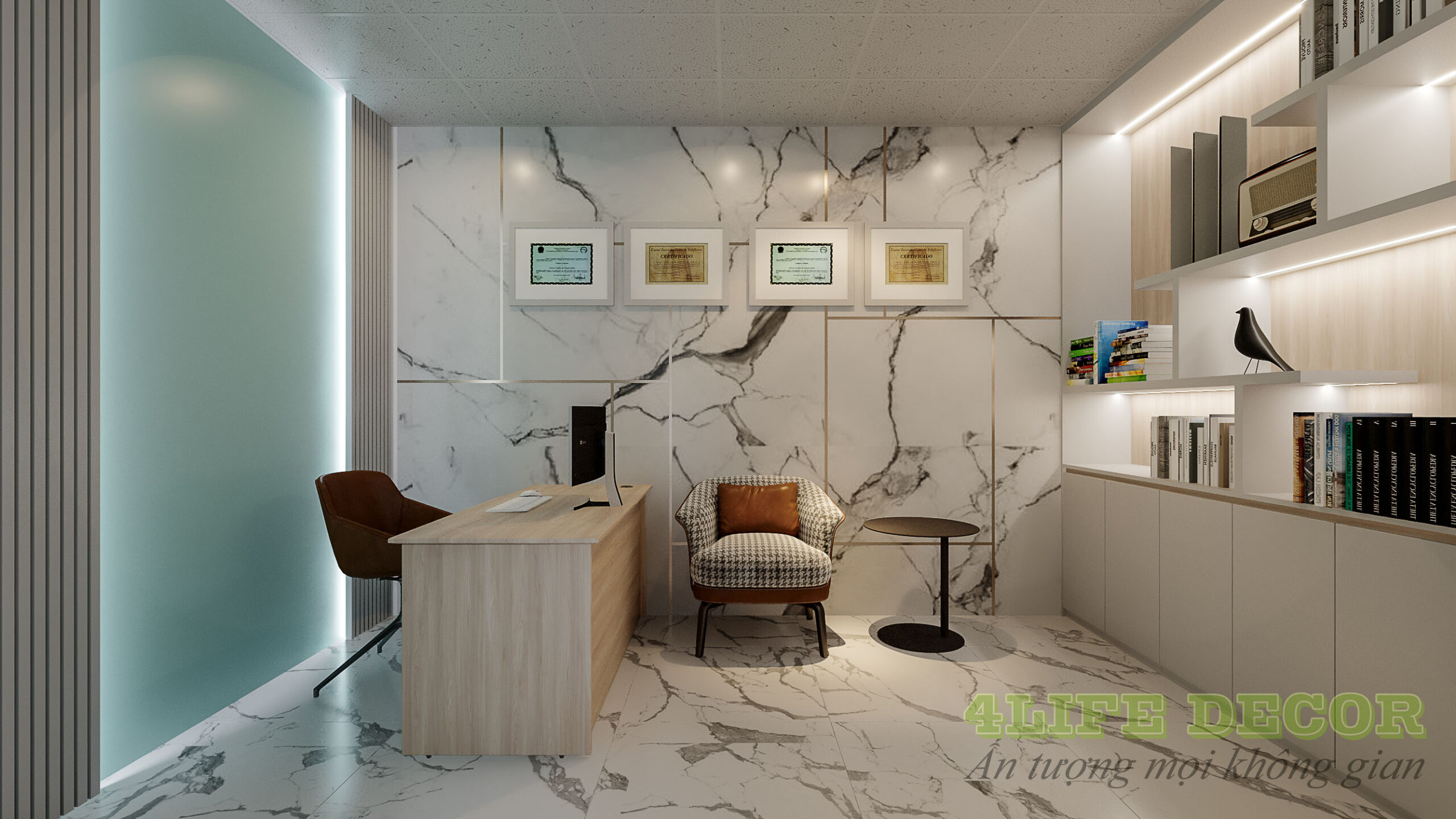 Thi công nội thất viện thẩm mỹ phòng bác sĩ nam 1