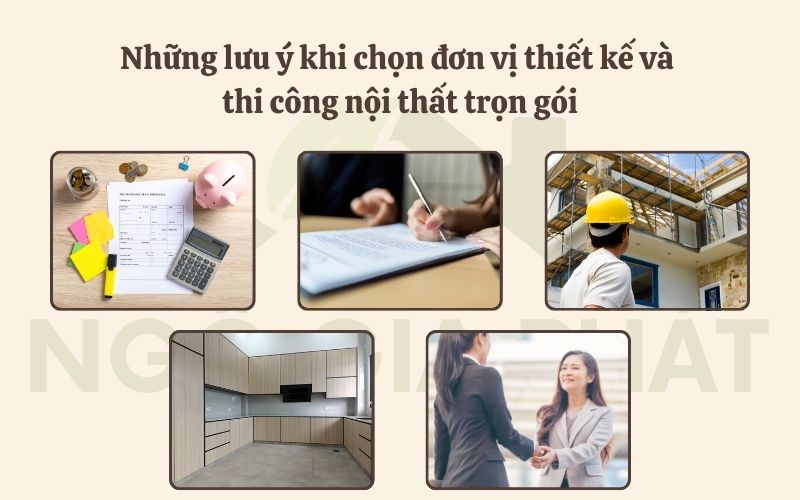 lưu ý khi chọn đơn vị về dịch vụ nội thất trọn gói