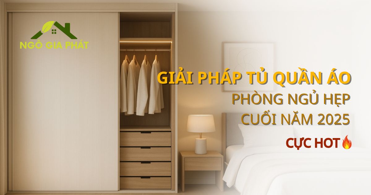 Giải Pháp Tủ Quần áo Phòng Ngủ Nhỏ Hẹp Cuối Năm 2025 [Cực Hot]
