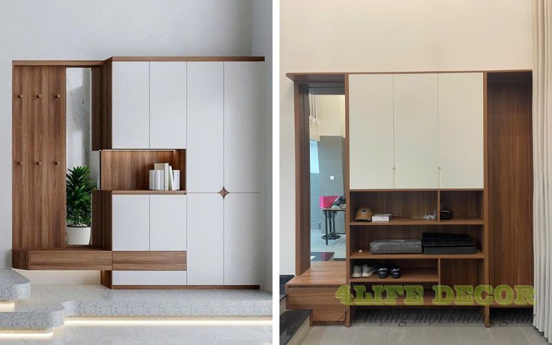 Thiết kế thi công nội thất nhà phố - Tủ giày