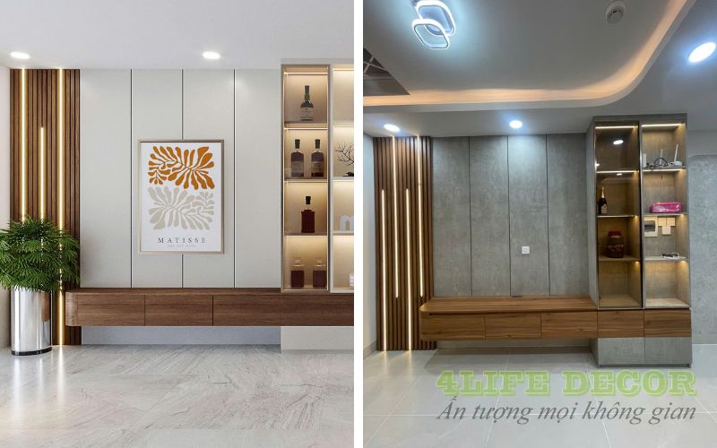 Thiết kế thi công nội thất nhà phố - Phòng khách