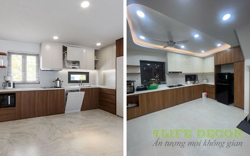 Thiết kế thi công nội thất nhà phố - Phòng bếp