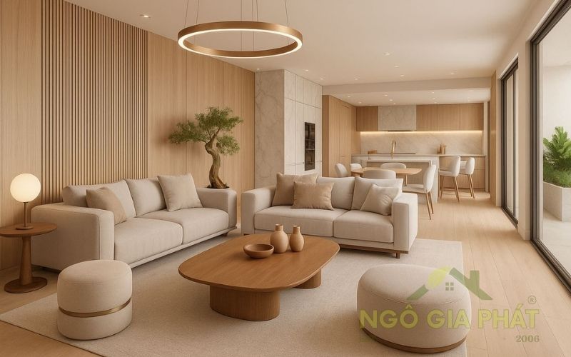 Thiết kế thi công nội thất tại TP.HCM - Phòng Khách Modern