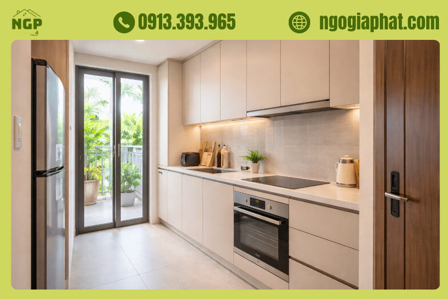 Tủ bếp lõi nhựa