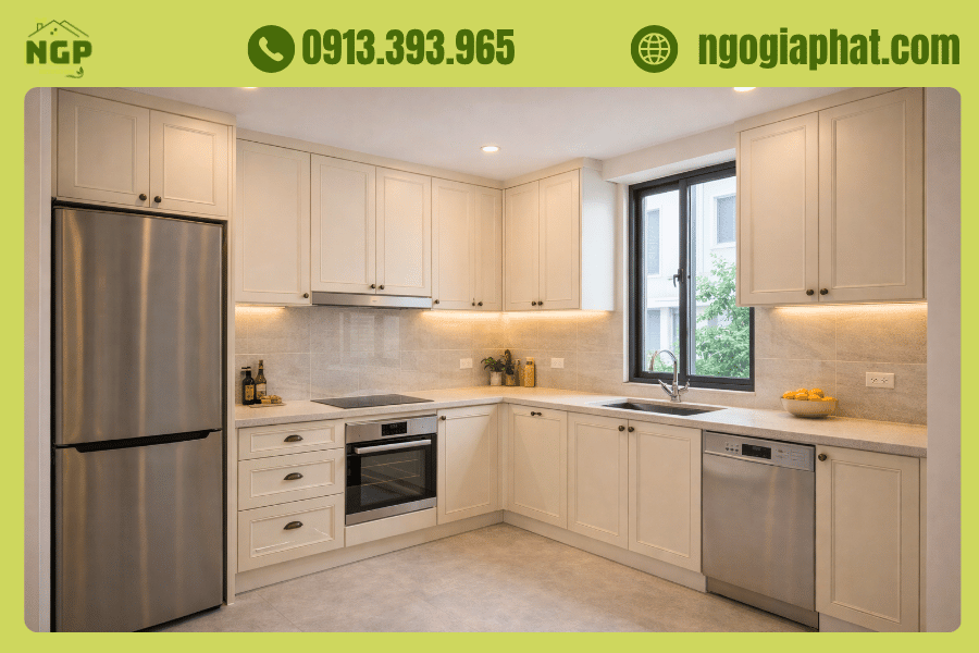 Tủ bếp lõi nhựa